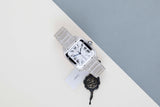 Santos Large 'White Roman Dial'