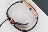 Santos Large 'White Roman Dial - Rose Gold - Leather Strap'