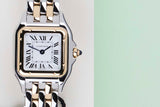 Panthère Small 'Steel & Yellow Gold - White Roman Dial'