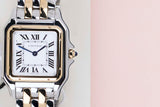 Panthère Medium 'Steel & Yellow Gold - White Roman Dial'
