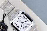 Santos Medium 'White Roman Dial'