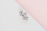 18ct. Yellow & White Gold Ring - Diamonds - Size 58