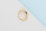 18ct. Yellow & White Gold Ring - Diamonds - Size 59