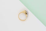 18ct. Yellow Gold Ring - Diamonds - Size 55