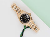 Datejust 26 'Black Diamond Dial - President'