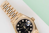 Datejust 26 'Black Diamond Dial - President'