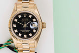 Datejust 26 'Black Diamond Dial - President'