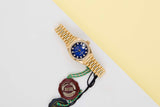 Datejust 26 'Blue Vignette Diamond Dial - President'
