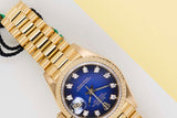 Datejust 26 'Blue Vignette Diamond Dial - President'