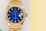 Datejust 26 'Blue Vignette Diamond Dial - President'