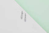 Move Uno Diamond Hoop Earrings - White Gold - B&P