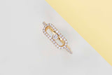 Move Uno Pavé Ring - Yellow Gold - Size 52 - B&P
