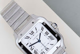 Santos Medium 'White Roman Dial'