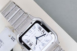 Santos Medium 'White Roman Dial'