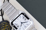 Santos Medium 'White Roman Dial'