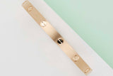 Love Bracelet Brushed - Yellow Gold - Size 19 - B&P
