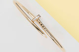 Juste Un Clou Bracelet Small - Yellow Gold & Diamonds - Size 16 - B&P