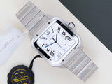 Santos Large 'White Roman Dial'