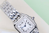 Panthere Small 'Steel - Diamond Bezel - White Roman Dial'