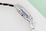 Panthere Small 'Steel - Diamond Bezel - White Roman Dial'