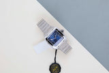 Santos Large 'Blue Roman Dial'