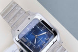Santos Large 'Blue Roman Dial'