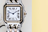 Panthere Medium 'Steel & Yellow Gold - White Roman Dial'