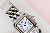 Panthère Small 'Steel & Yellow Gold - White Roman Dial'