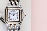 Panthère Small 'Steel & Yellow Gold - White Roman Dial'