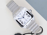 Santos Large  'White Roman Dial'