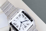 Santos Medium 'White Roman Dial'
