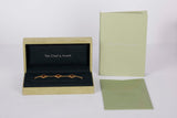 Vintage Alhambra 5 Motif Bracelet - Yellow Gold & Tiger's Eye - 17,5 CM - B&P