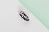 Trinity Ring - White Gold & Ceramic - Size 58 - B&P