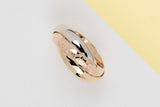 Trinity Ring 'Les Must' - Yellow/Rose/White Gold - Size 49 - B
