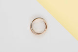 Trinity Ring 'Les Must' - Yellow/Rose/White Gold - Size 49 - B
