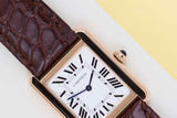 Tank Solo Small 'Rose Gold - Leather Bracelet'