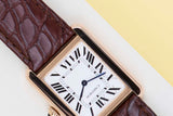 Tank Solo Small 'Rose Gold - Leather Bracelet'