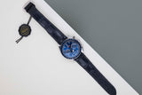 Speedmaster Moonphase 'Blue Dial - Leather Bracelet'