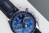 Speedmaster Moonphase 'Blue Dial - Leather Bracelet'