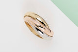 Trinity Ring 'Les Must' - Yellow/Rose/White Gold - Size 55 - B