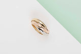 Trinity Ring 'Les Must' - Yellow/Rose/White Gold - Size 55 - B