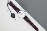 Portofino 'HandWound - MoonPhase - Silver Dial'