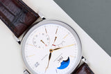 Portofino 'HandWound - MoonPhase - Silver Dial'