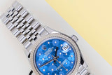 Datejust 31 'Blue Flower Diamond Dial - Jubilee'