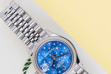 Datejust 31 'Blue Flower Diamond Dial - Jubilee'
