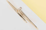 Juste Un Clou Bracelet Small - Yellow Gold & Diamonds - Size 17 - B&P