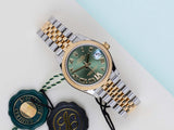 Datejust 31 'Green Roman Diamond IV Dial - Jubilee'