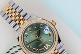 Datejust 31 'Green Roman Diamond IV Dial - Jubilee'