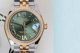 Datejust 31 'Green Roman Diamond IV Dial - Jubilee'