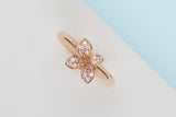 Petit Garden Ring - Rose Gold & Diamonds - Size 53